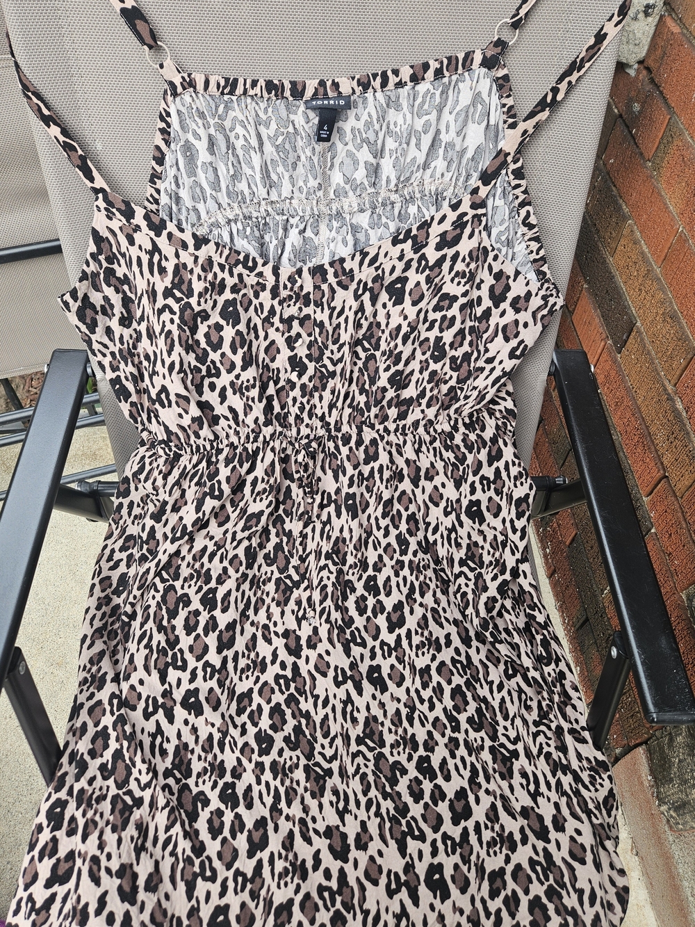 Torrid Leopard Print Mini Dress